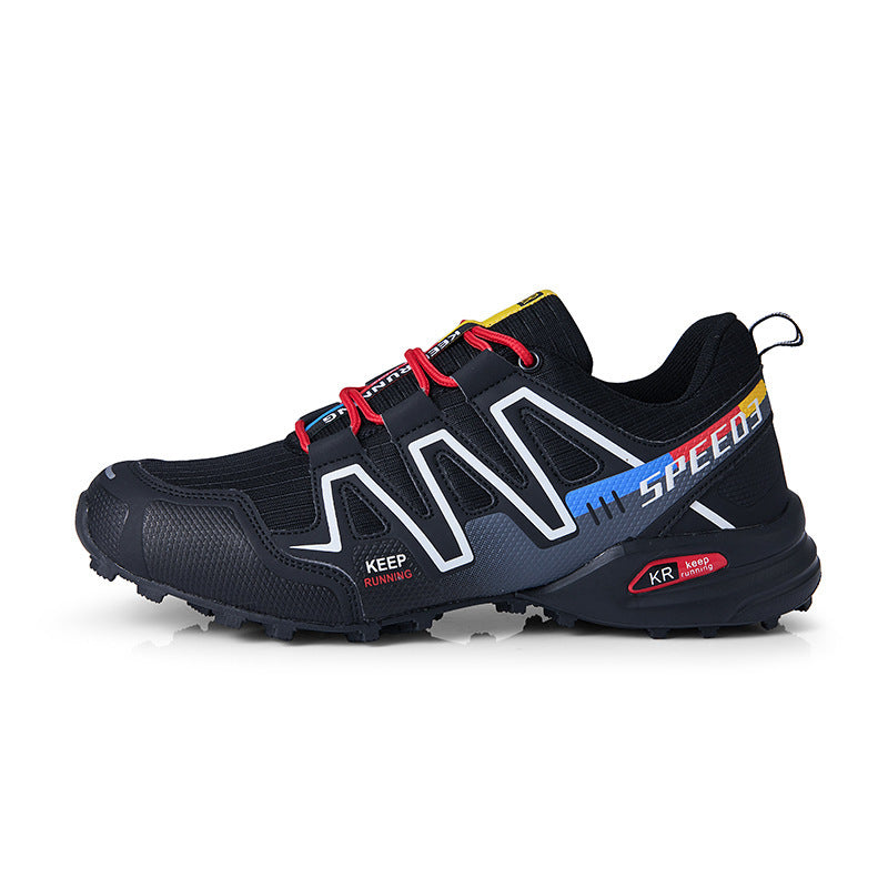 Men's Multicolour Outdoor Sneakers – Non-Slip, All-Season