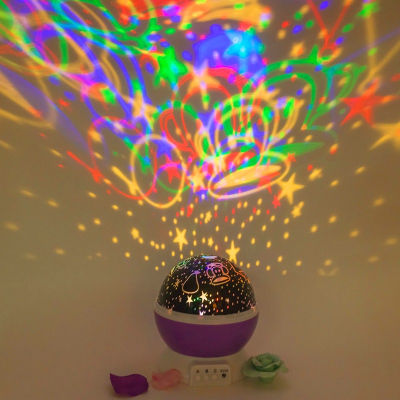 Rotating Star & Constellation Projector Night Light