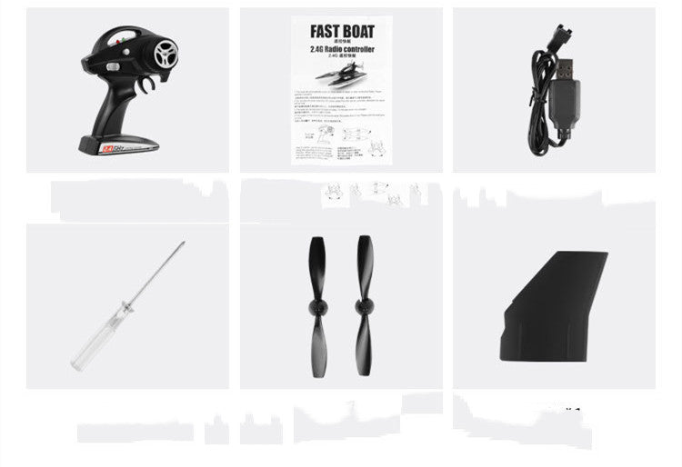 2.4GHz Electric RC Helicopter with Spare Propellers - Black