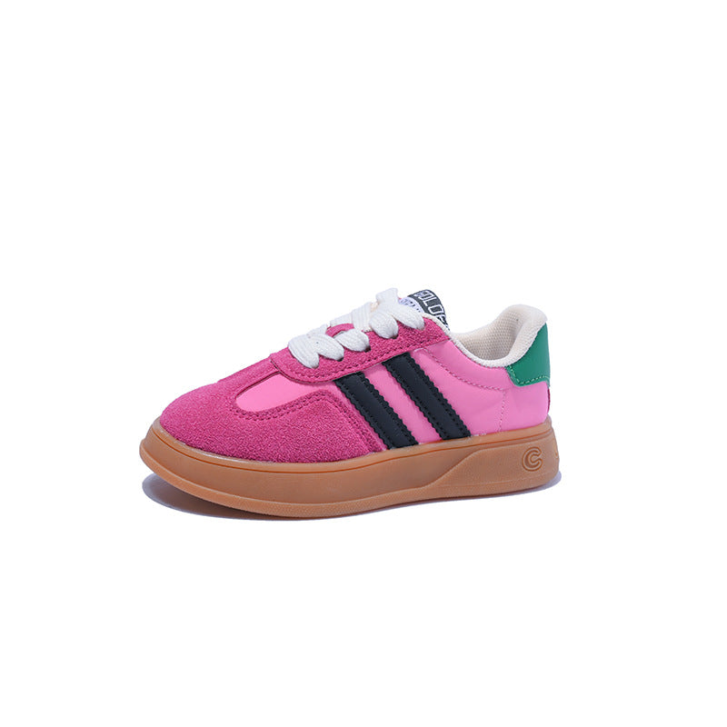 Children's Lace-Up PU Sneakers | Unisex Kids Shoes EU 26-37