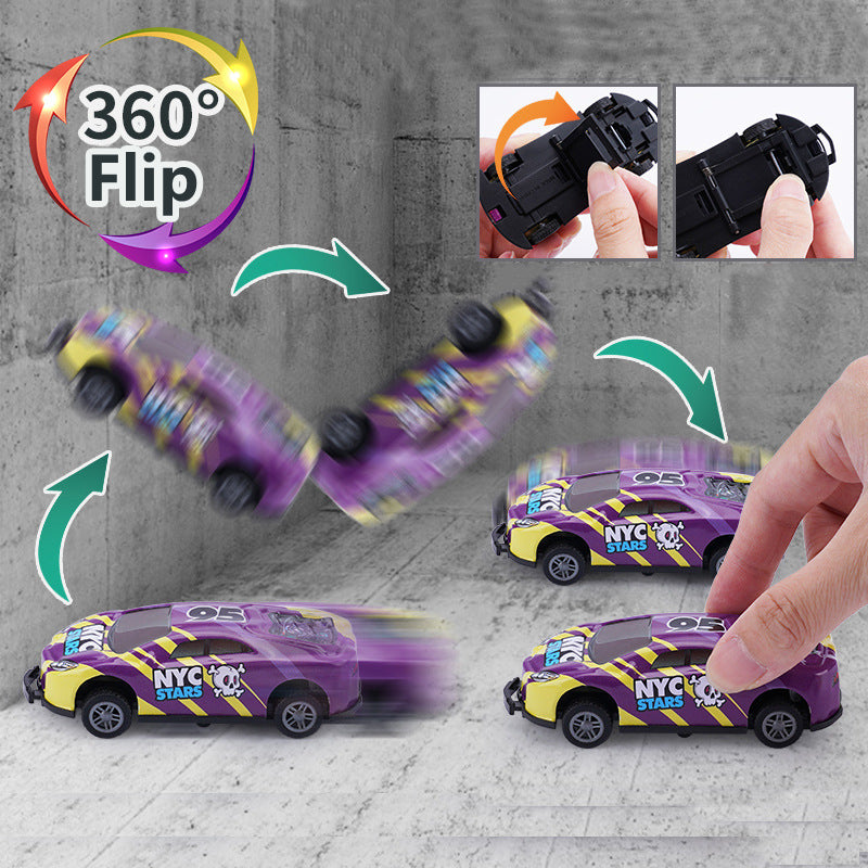 Alloy Pull-Back Flip Stunt Racing Cars - Kids Toy Car Set