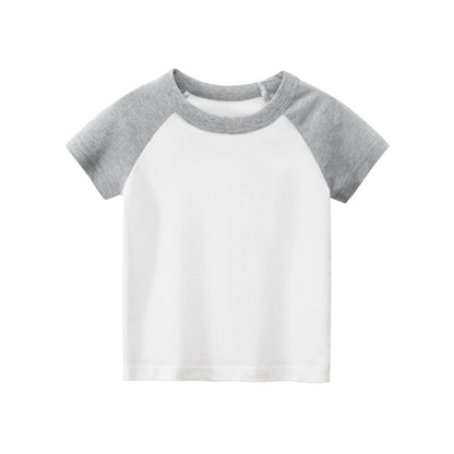 Children's Short Sleeve Solid Colour T-Shirt | 100% Cotton, Unisex
