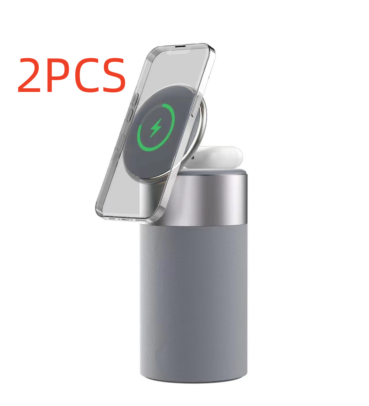 4-in-1 Bluetooth 5.0 Speaker | Qi Wireless Charger | Touch Lamp | Phone Holder