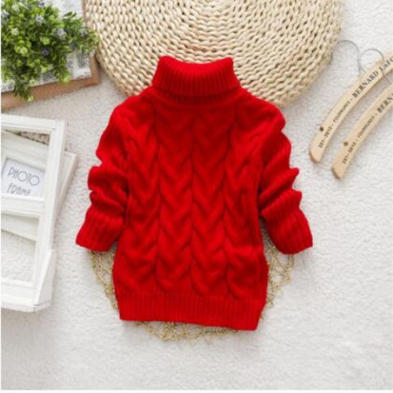 Kids Knit Pullover Sweater – Soft Round Neck Long Sleeve Top