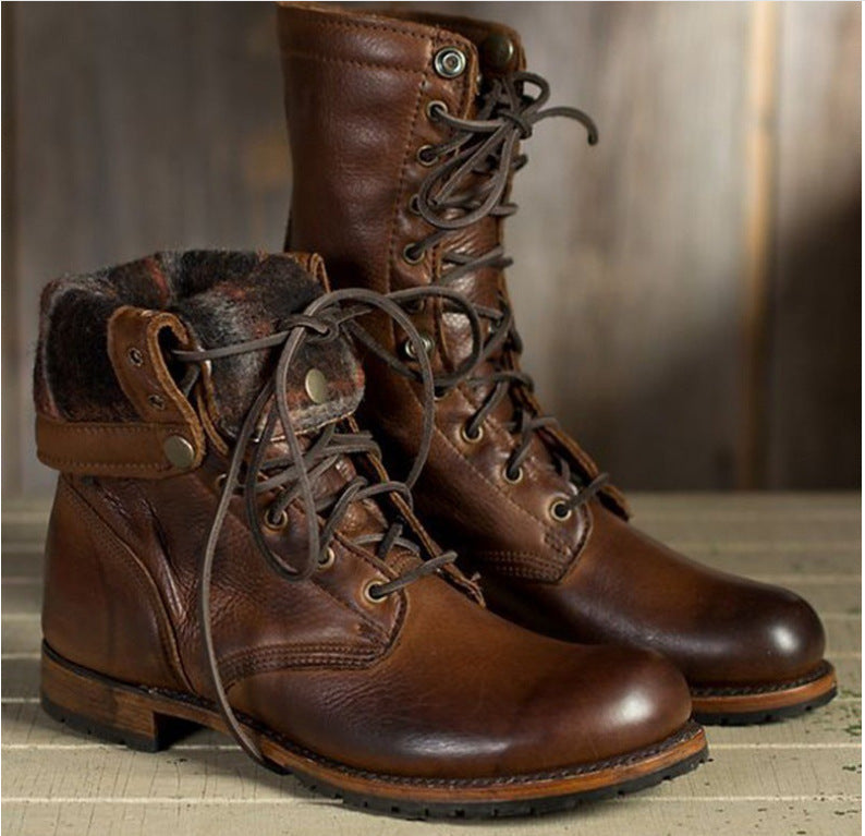 Unisex Mid-Calf Knight Boots – Square Heel
