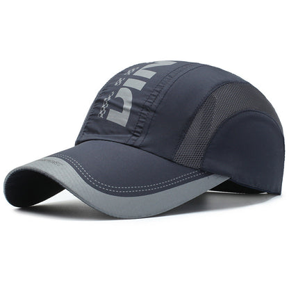 Breathable Polyester Sports Cap - Sun Protection Dome Cap