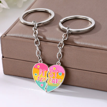 Cute Cartoon Keychain Pair | Novelty Alloy Charm 6 Designs