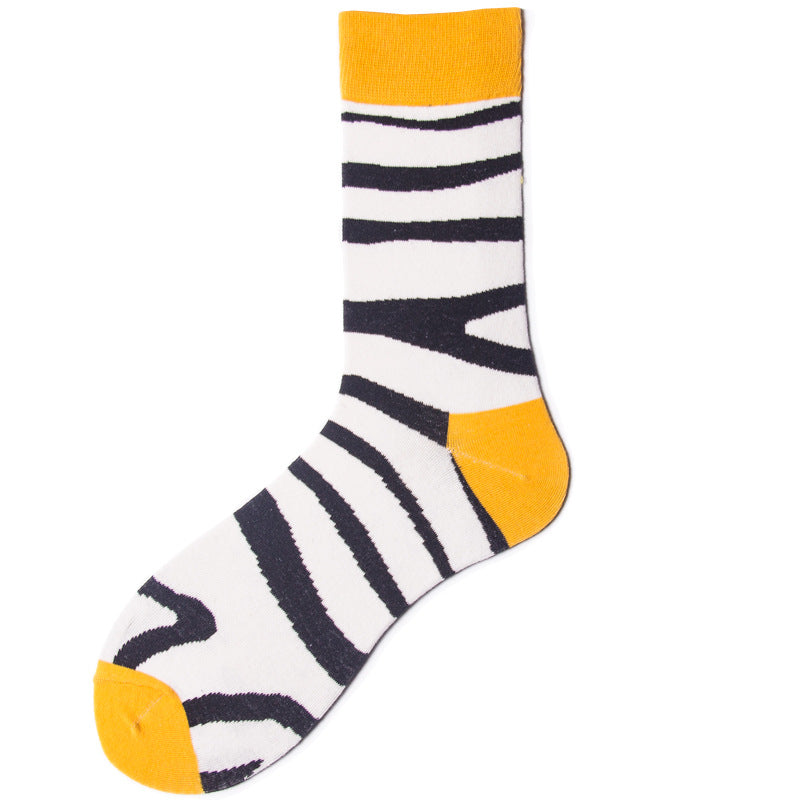 Men's Novelty Fruit Print Crew Socks | Soft Cotton