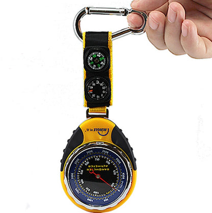Outdoor Altimeter & Barometer Compass – Waterproof Multi-Function Mountaineering Instrument