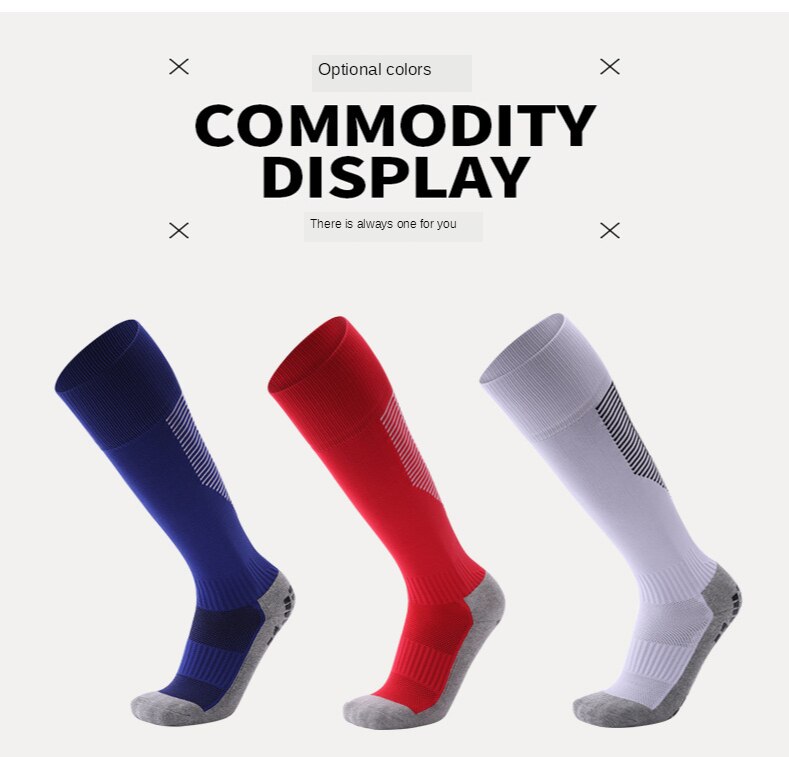 Unisex Terry Football Socks – Cushioned, 8 Colours