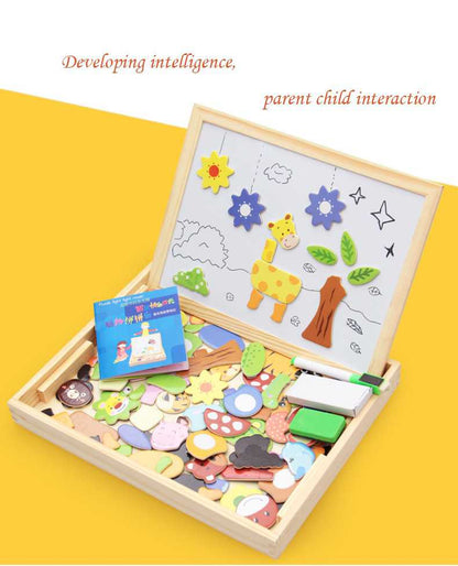 Children's Wooden Magnetic 3D Puzzle Board — Animals, Circus, Zodiac & More