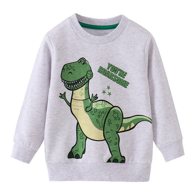Children's Embossed Cotton Cartoon Sweatshirt | Boys & Girls | Age 2-7