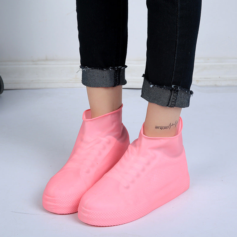 Silicone Waterproof Shoe Covers – Unisex Rain Boot Overshoes