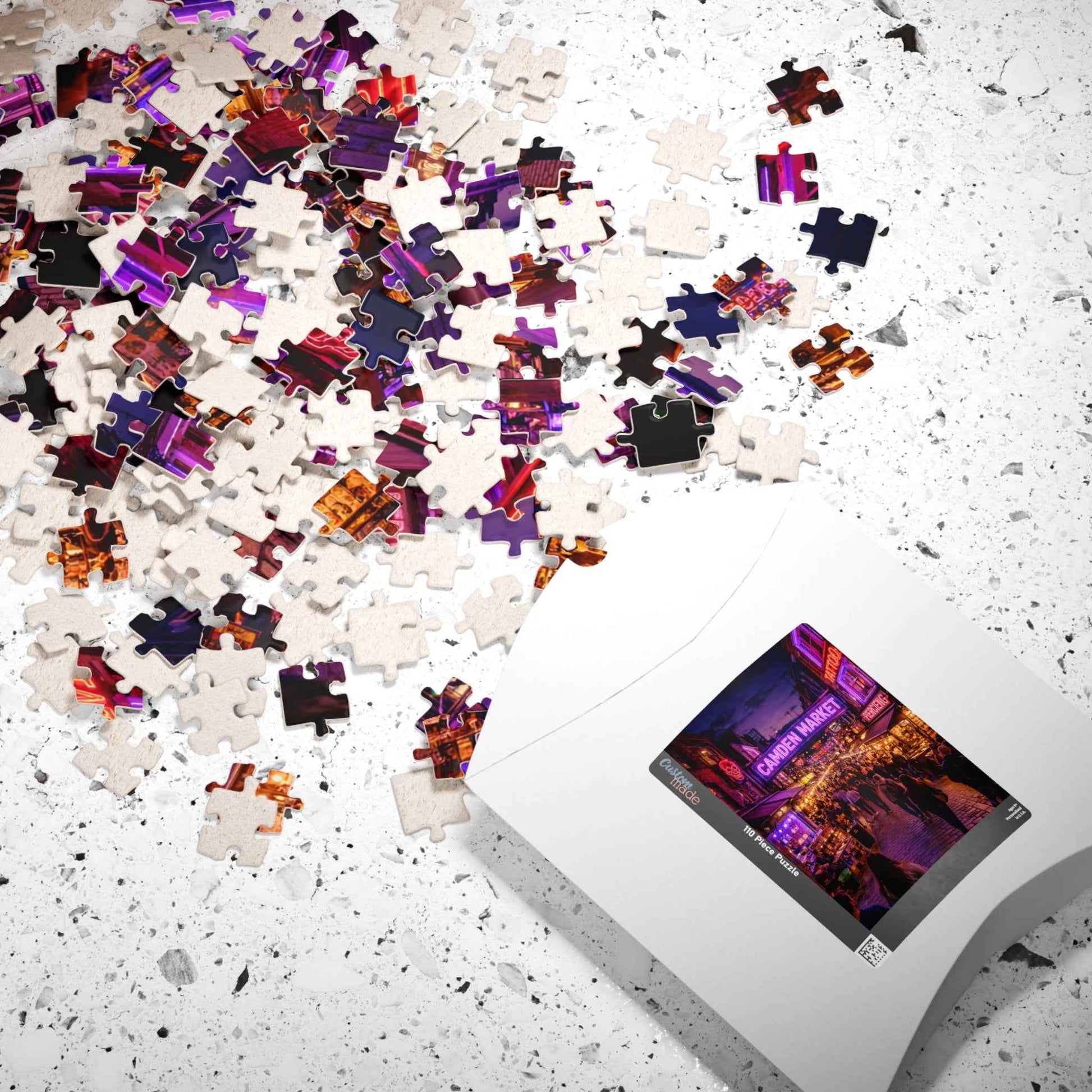 Camden Market Neon Night Jigsaw Puzzle – 110, 252, 520 & 1014 Pieces