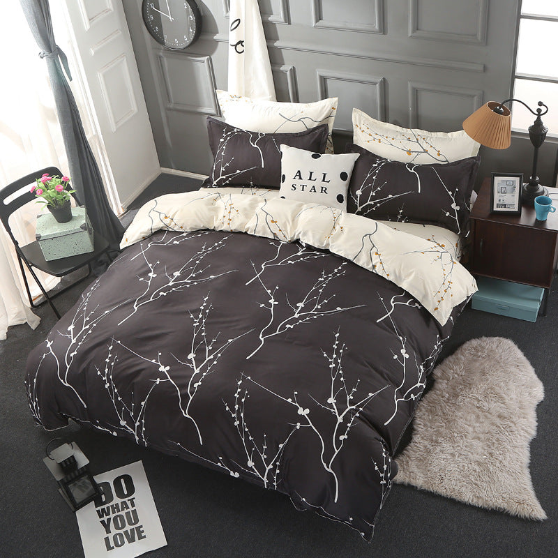 Black Bedding Set | 3 or 4 Piece | Multiple Sizes