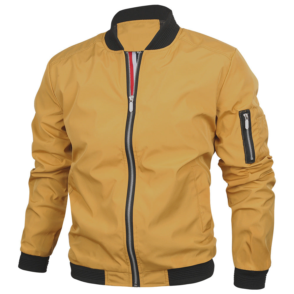 Men's Slim-Fit Bomber Jacket | Lightweight Spring Autumn Coat S–3XL