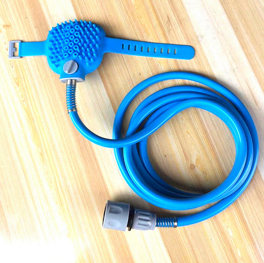 Dog Bath Glove with Spray Nozzle & Hose | Pet Washing Tool