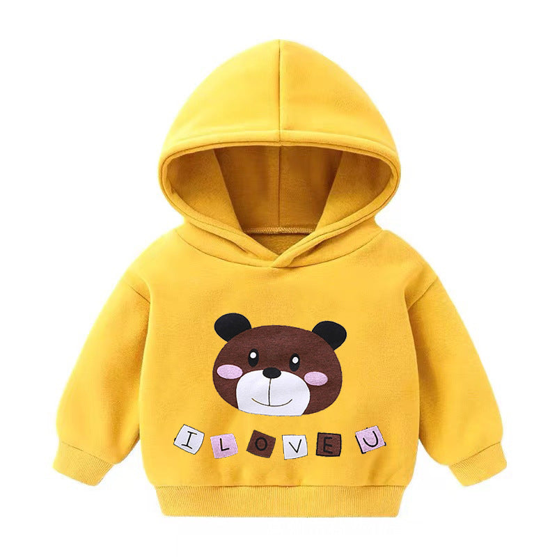 Kids Hooded Fleece Pullover Sweater – Unisex Long-Sleeve Top