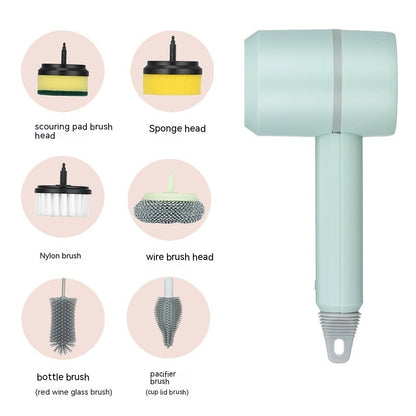 Electric Spin Scrubber Brush — USB Rechargeable Power Cleaning Brush with Interchangeable Heads
