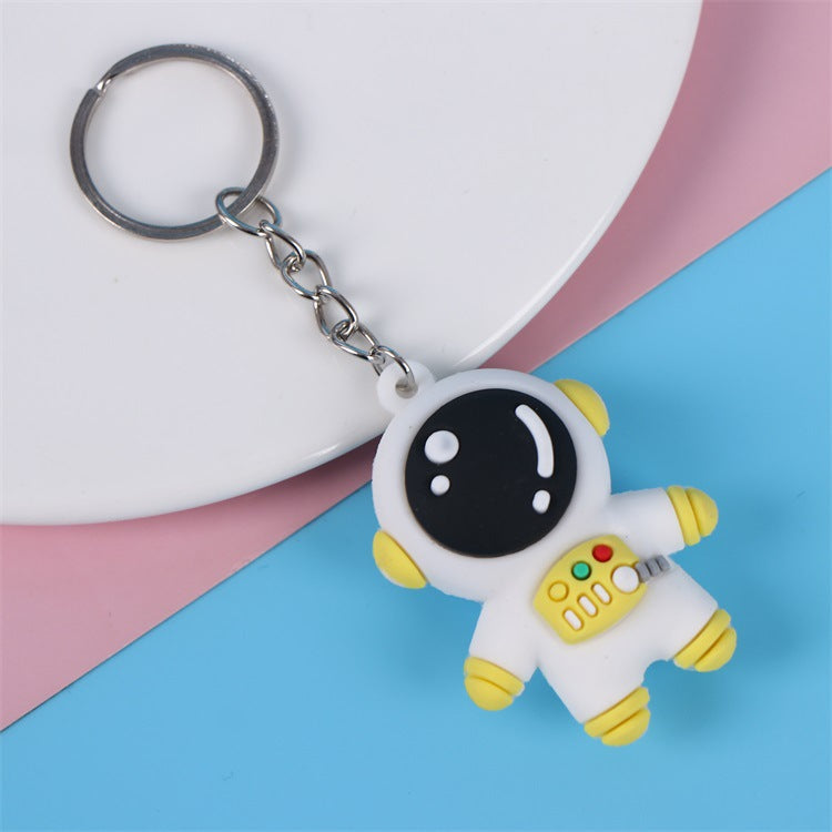 3D Silicone Cartoon Character Keychain | Astronaut, Bear & Dinosaur