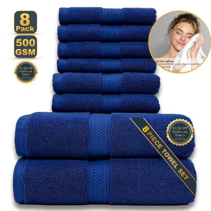 Pure Cotton Jacquard Bath Towel | Rice Grain Weave | 4 Sizes & 5 Colours