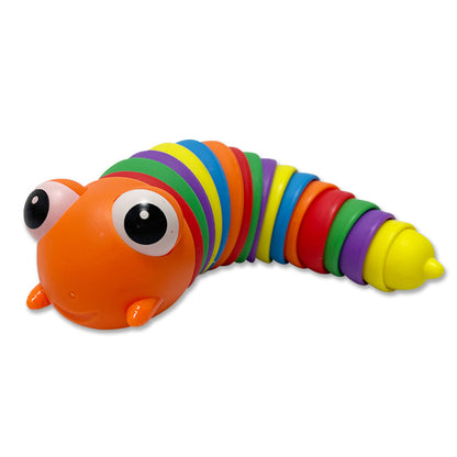 Iridescent Rainbow Slug Fidget Decompression Toy | Sensory Gift