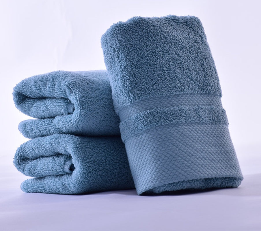 Long-Staple Cotton Face Towel 34x74cm | Soft & Absorbent