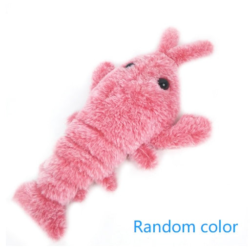 Electric Jumping Shrimp Cat Toy | USB Rechargeable Motion-Activated Plush