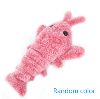 Electric Jumping Shrimp Cat Toy | USB Rechargeable Motion-Activated Plush