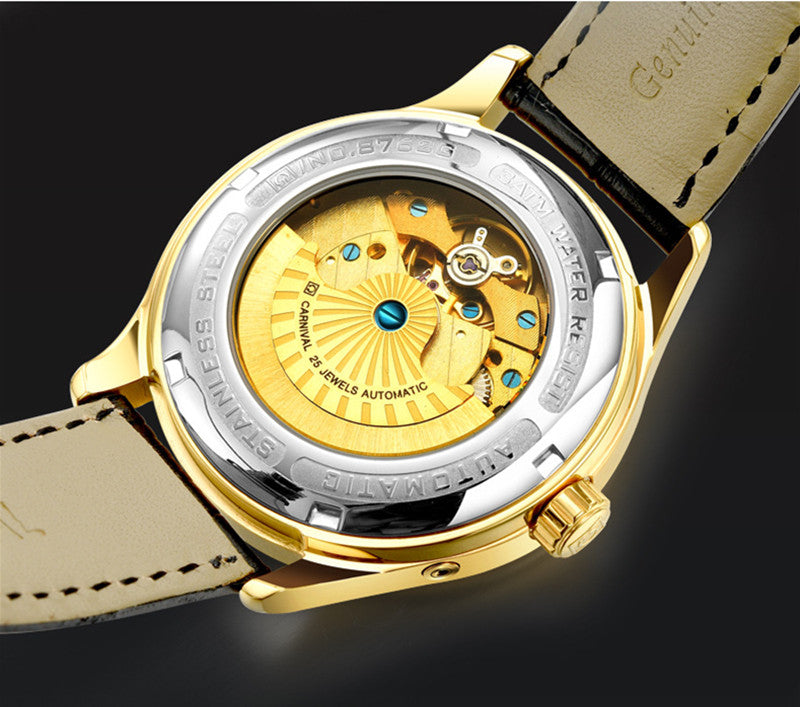 Men’s Automatic Mechanical Watch – Sapphire Crystal, Stainless Steel, 30M
