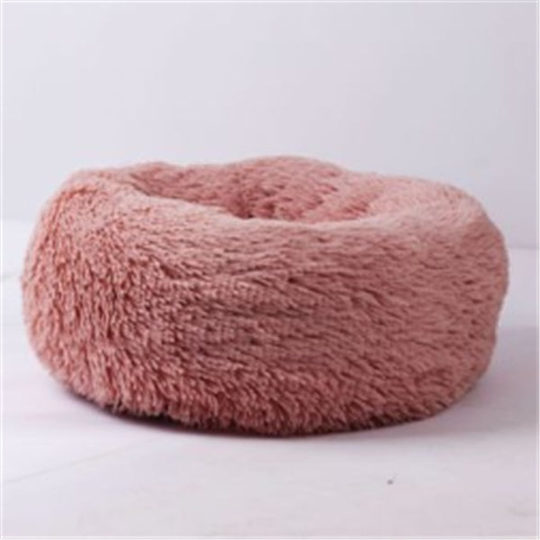 Round Plush Pet Bed | Anti-Slip | Machine Washable | 8 Sizes