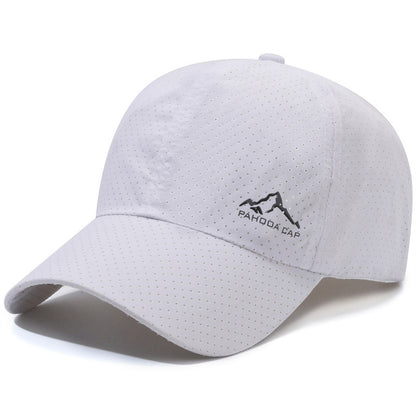 Breathable Hollow Polyester Baseball Cap - Sun Protection Unisex