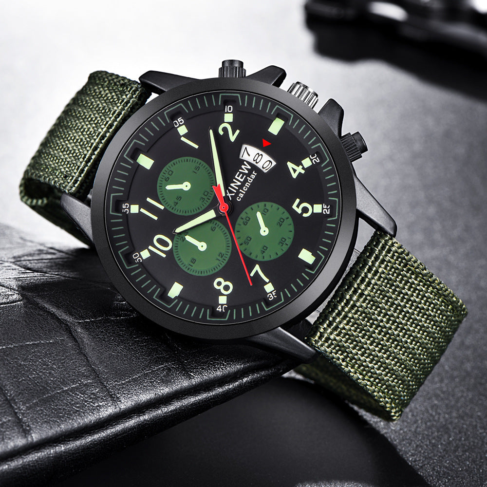 Military Sports Watch with Nylon Strap