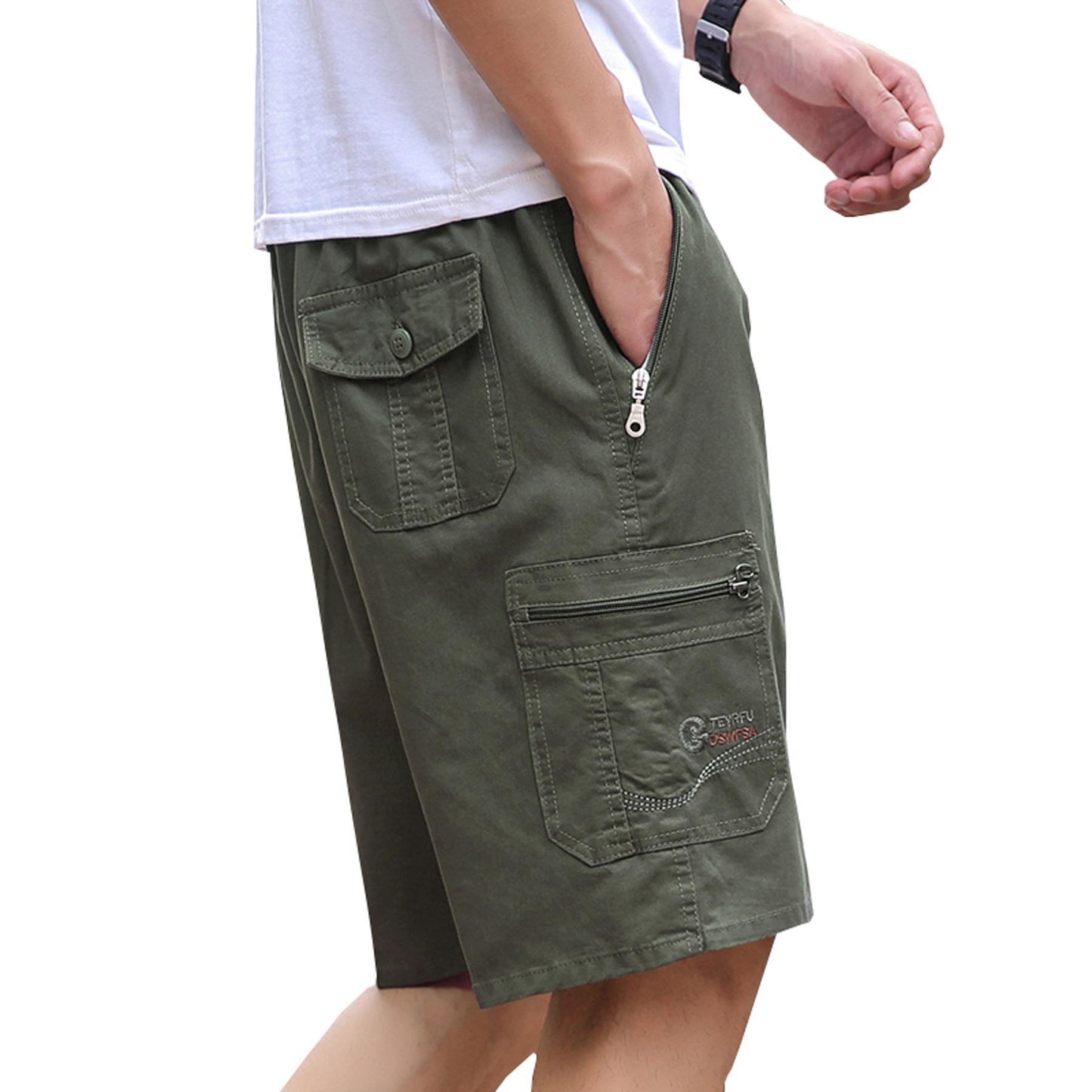 Men's Loose-Fit Cotton Blend Shorts