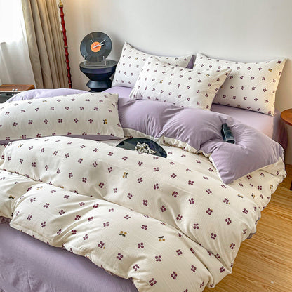 Jacquard Cotton Linen Bedding Set | 12+ Designs
