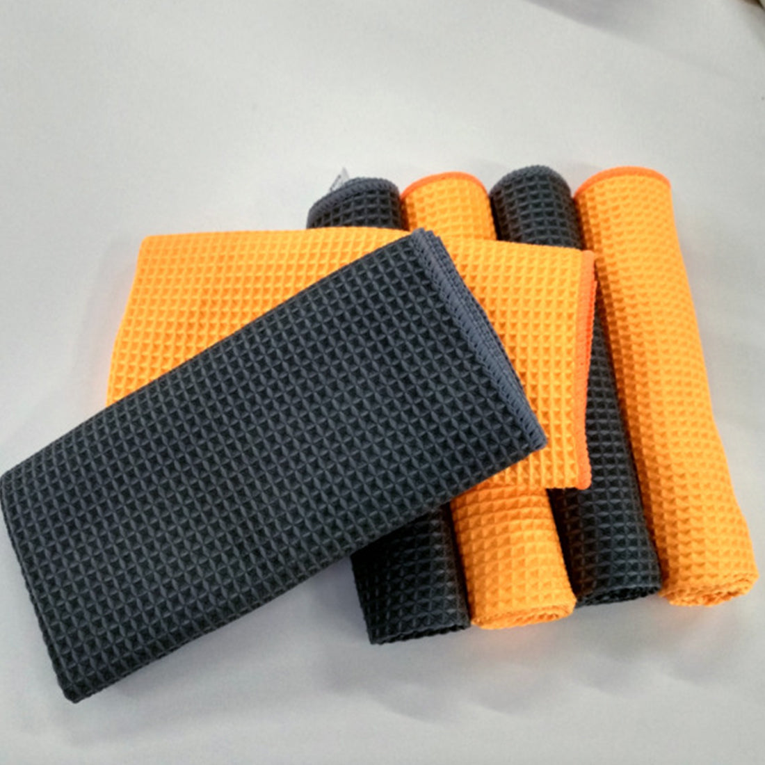 Microfibre Waffle Weave Car Wash Towel 40x40cm | Scratch-Free Detailing Cloth