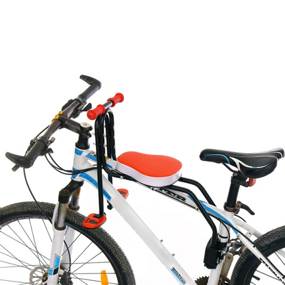 Child Bicycle Seat – Steel Frame Kids Bike Seat Blue, Red & Black