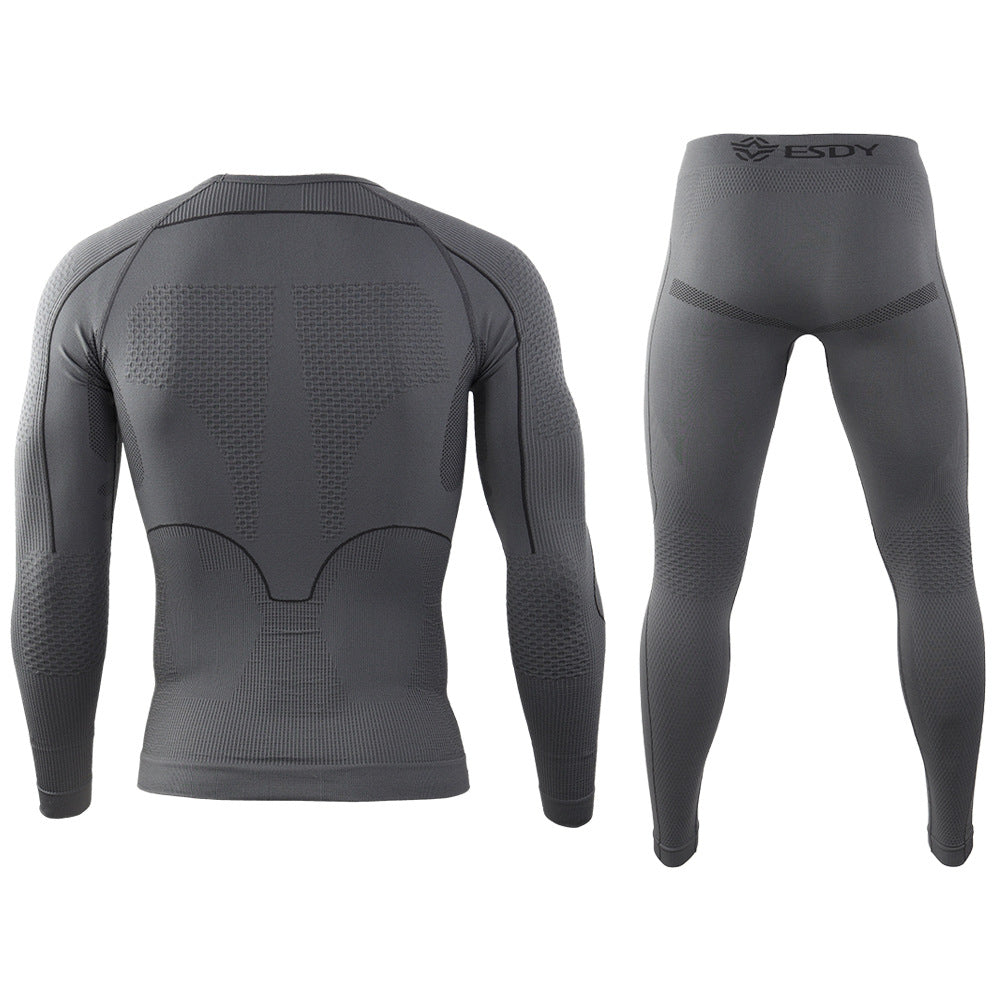 Men's Knitted Thermal Underwear Set | Cotton Base Layer