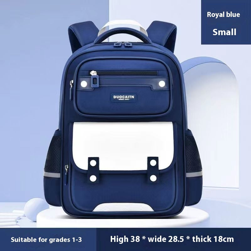 Kids' Fruit Print Nylon School Backpack – Waterproof & Burden-Reducing