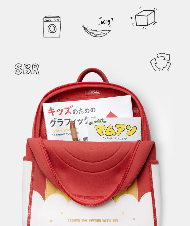 Toddler Cartoon Nursery Backpack – Machine Washable, Ages 2–6
