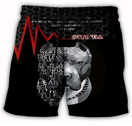 Men's Printed Cropped Beach Shorts