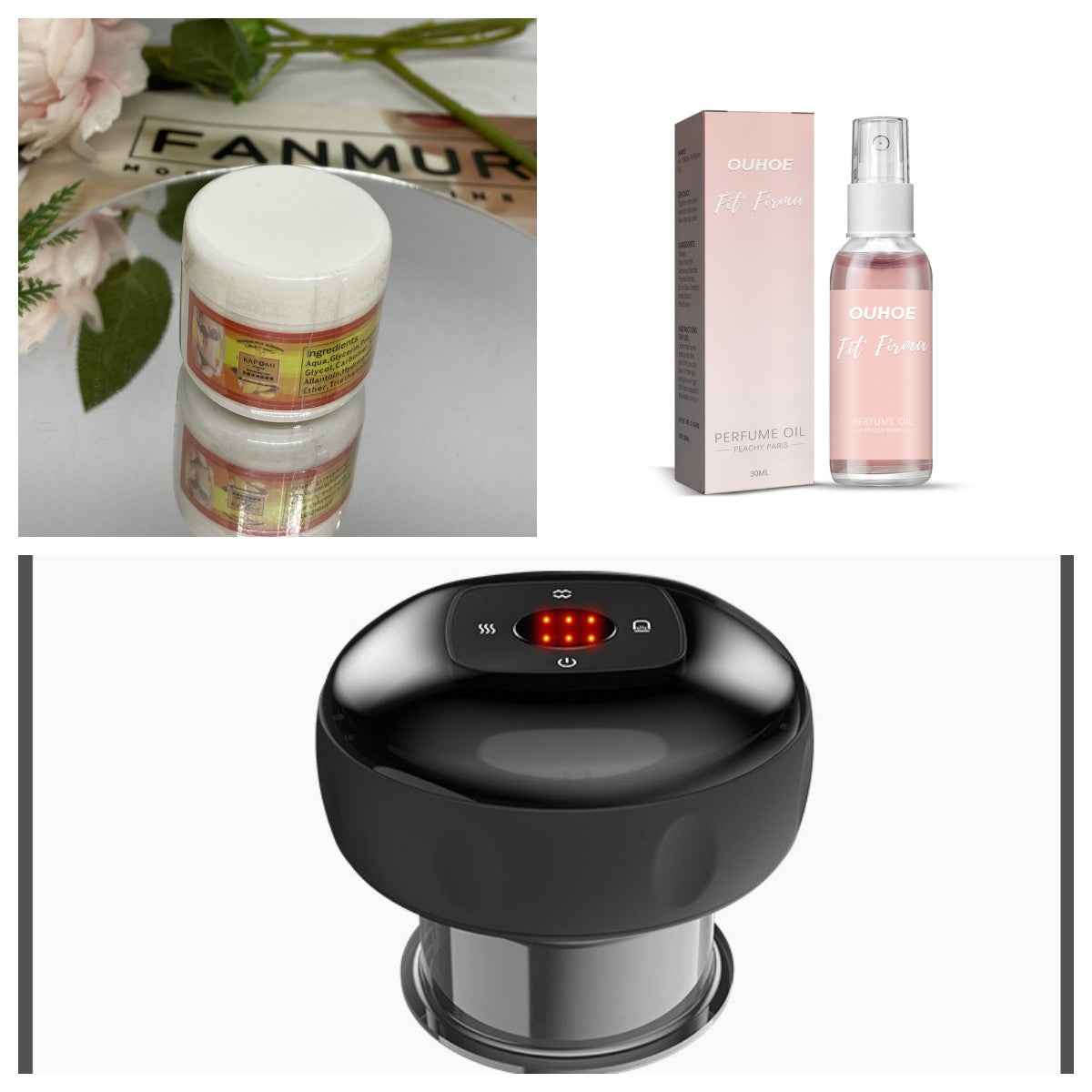 Electric Vacuum Cupping & Gua Sha Massager — Smart Breathing Therapy Device with Heat & Red Light