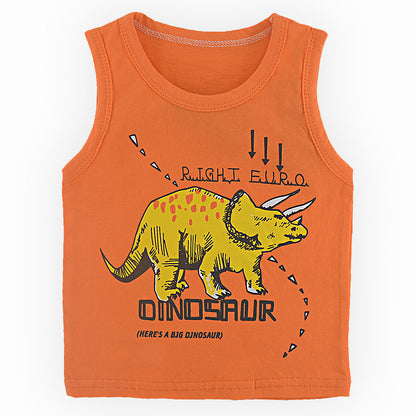 Children's Cartoon Print Cotton Sleeveless Vest | 10 Designs