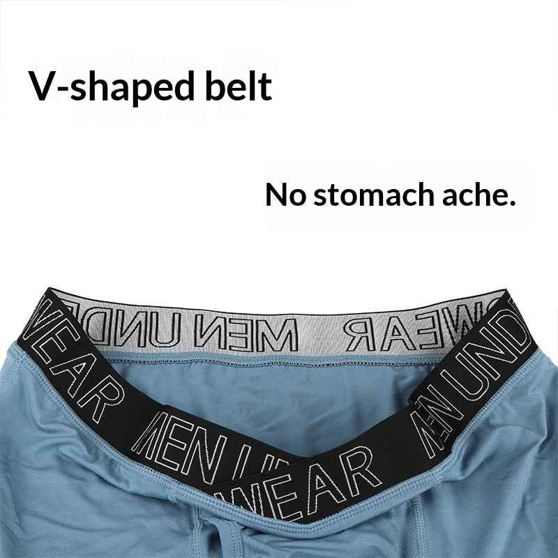 Men’s V-Shape Boxer Briefs – Breathable Extended Length Running Underwear