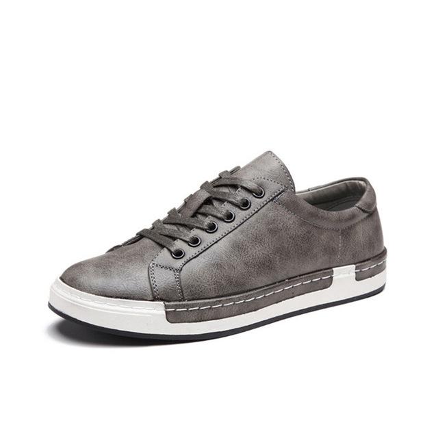 Men's Lace-Up Casual Leather-Look Shoes | PU Upper | EU 38-48