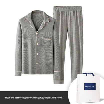 Men's Jacquard Plaid Pyjama Set | Viscose Loungewear