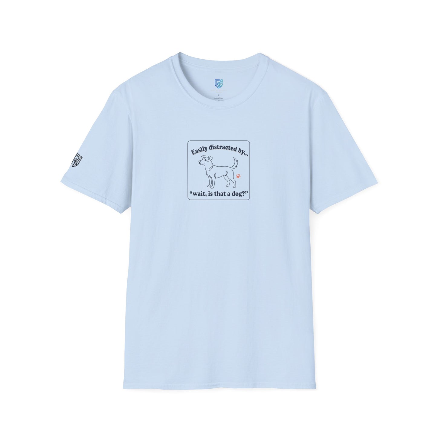 'Easily Distracted By…wait, is that a dog?' Cartoon Dog Graphic Tee
