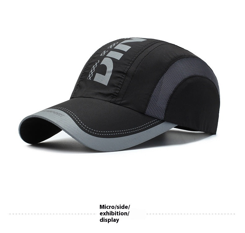 Breathable Polyester Sports Cap - Sun Protection Dome Cap