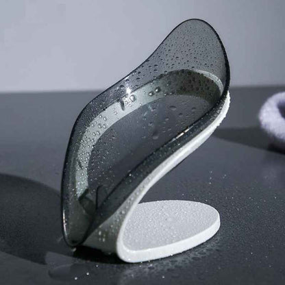 Self-Draining Soap Dish Holder – Non-Slip Leaf Design Bathroom Soap Tray