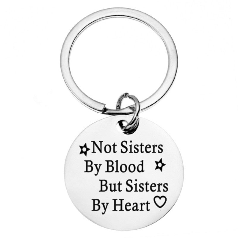 Stainless Steel Round Initial Keychain | 25mm & 30mm